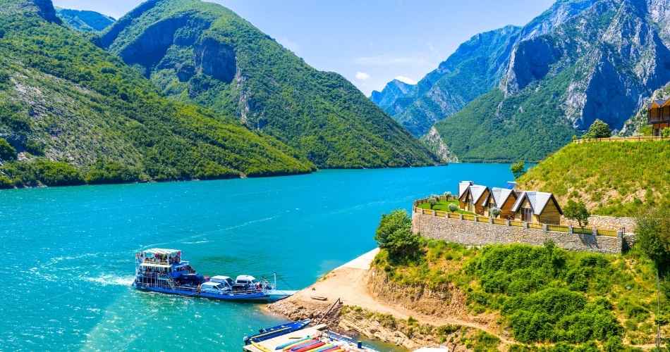 Taking the Lake Komani Ferry