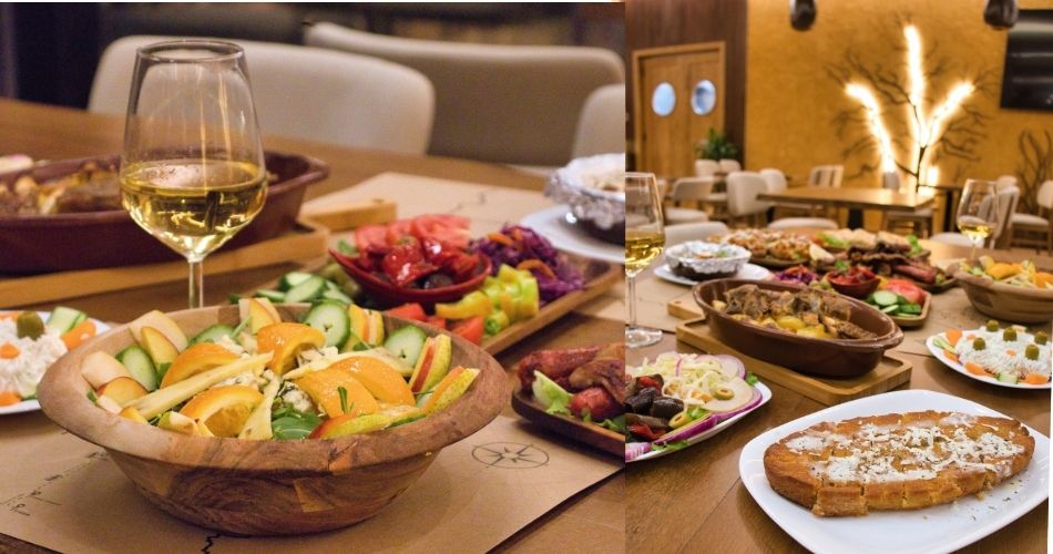 Organic Albanian cuisine from local ingredients at 5 Stinet Koman
